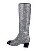 Chanel 2017 Interlocking CC Logo Riding Boots