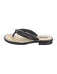 Chanel 2022 Interlocking CC Logo Flip Flops