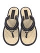 Chanel 2022 Interlocking CC Logo Flip Flops