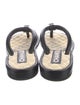 Chanel 2022 Interlocking CC Logo Flip Flops