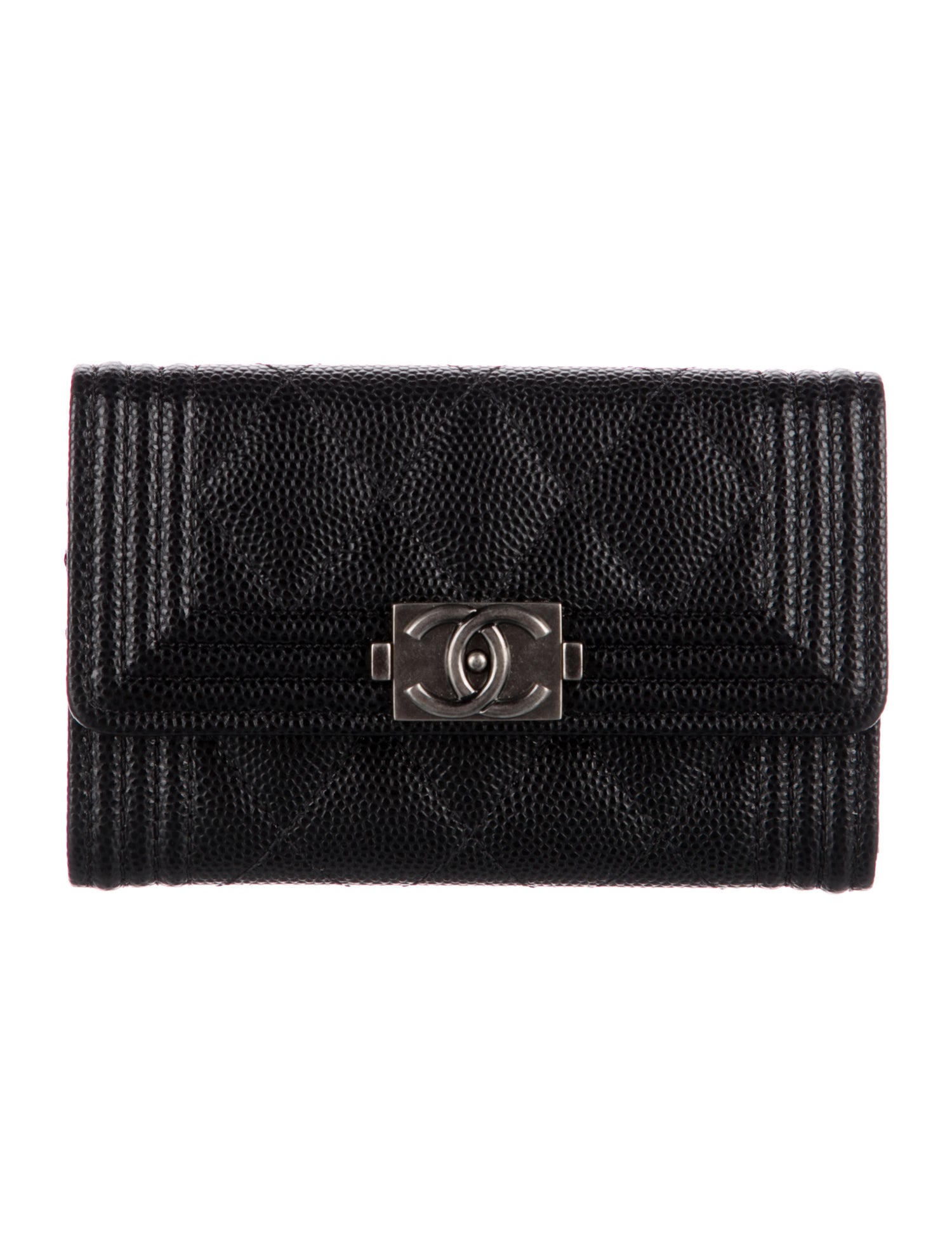 Chanel 2021-2022 Boy Flap Card Holder Wallet Compact Wallet w/ Tags