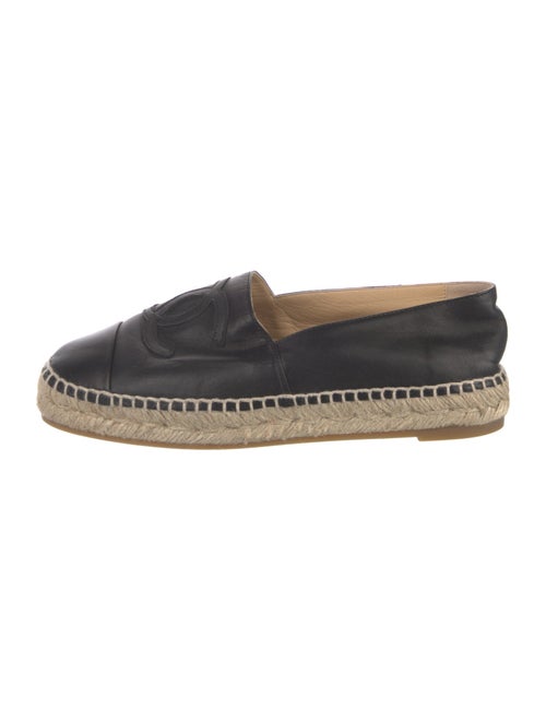 Chanel Interlocking CC Logo Lambskin Espadrilles