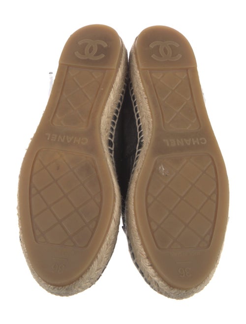 Chanel Interlocking CC Logo Lambskin Espadrilles