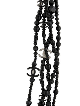 Chanel Faux Pearl & Resin CC Multistrand Necklace