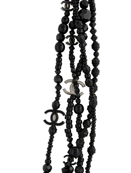 Chanel Faux Pearl & Resin CC Multistrand Necklace