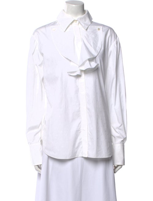 Chanel 2021 Long Sleeve Button-Up Top