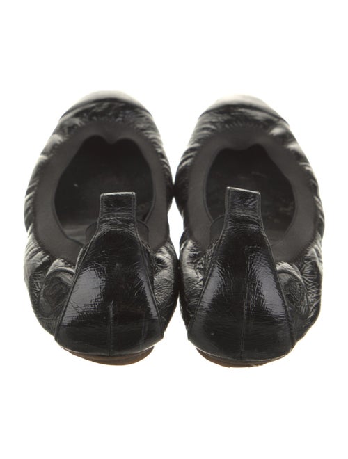 Chanel Interlocking CC Logo Leather Ballet Flats