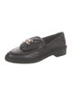 Chanel Interlocking CC Logo Leather Loafers