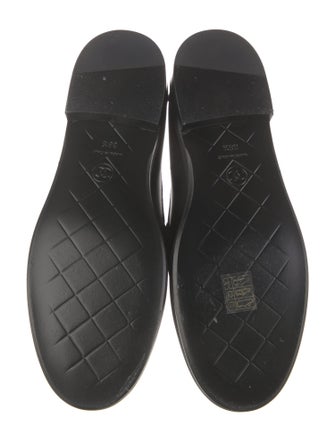 Chanel Interlocking CC Logo Leather Loafers