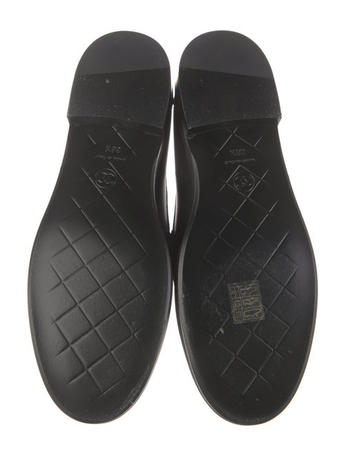 Chanel Interlocking CC Logo Leather Loafers
