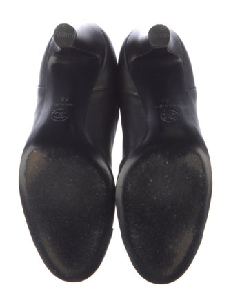 Chanel Interlocking CC Logo Leather Chelsea Boots