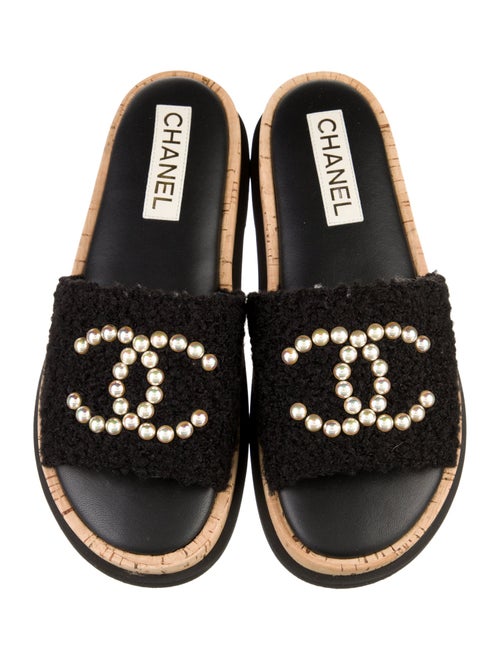 Chanel 2024 Interlocking CC Logo Slides