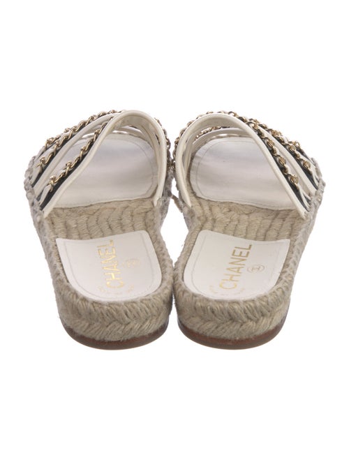 Chanel 2020 Chain-Link Accent Espadrilles
