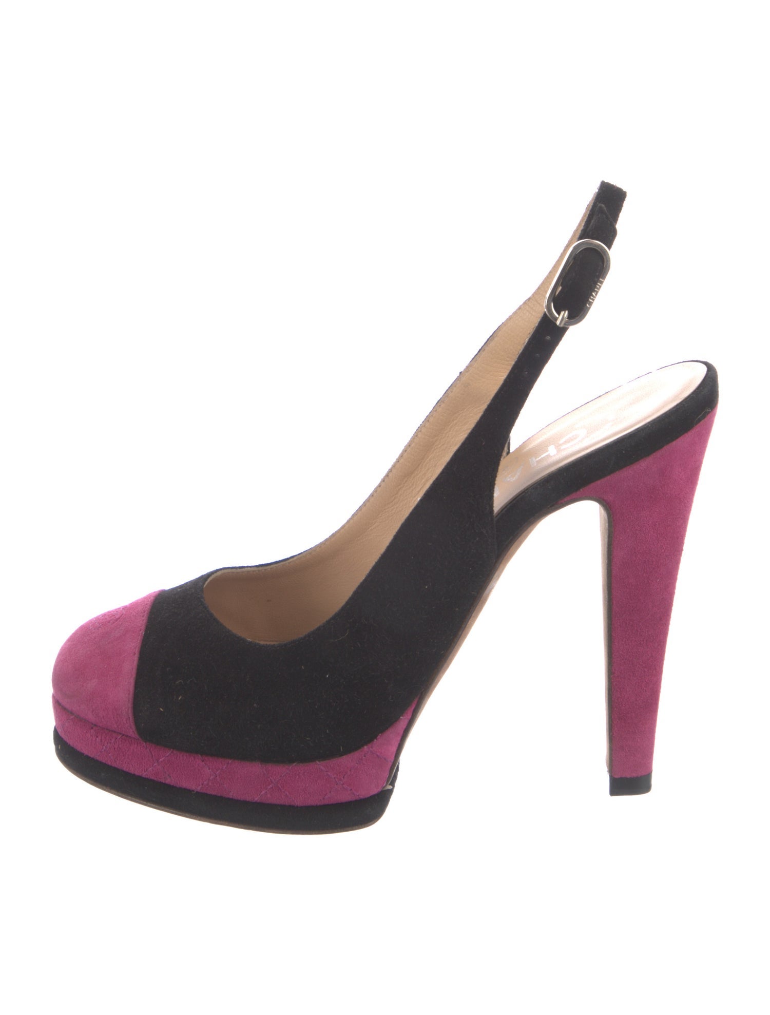 Chanel 2012 Interlocking CC Logo Slingback Pumps