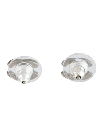 Chanel Strass CC Stud Earrings