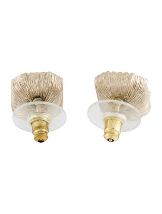 Chanel 2024 Strass CC Stud Earrings