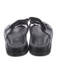 Chanel Interlocking CC Logo Leather Slides
