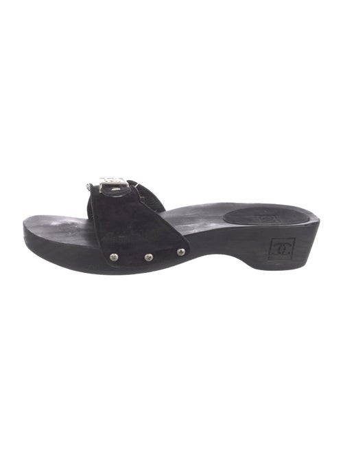 Chanel Sport Interlocking CC Logo Slides