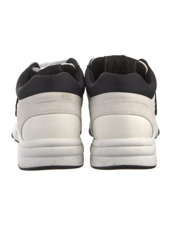 Chanel Leather Colorblock Pattern Sneakers