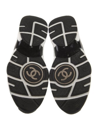Chanel Leather Colorblock Pattern Sneakers
