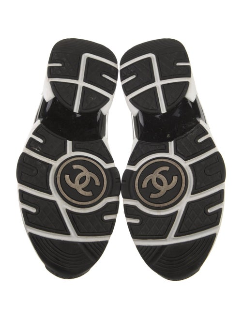 Chanel Leather Colorblock Pattern Sneakers