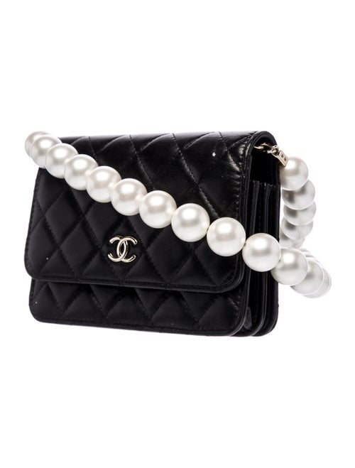 Chanel Mini Maxi Pearls Wallet on Chain
