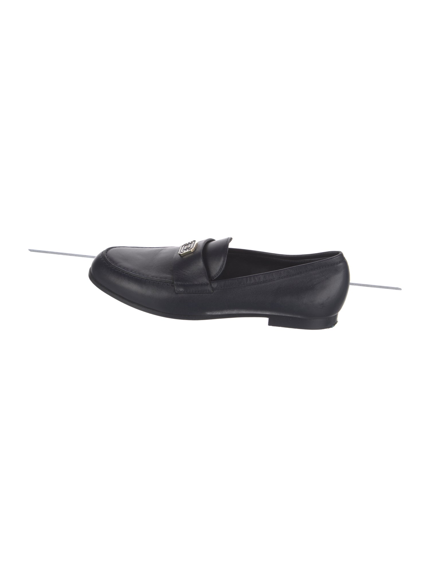Chanel Interlocking CC Logo Lambskin Loafers