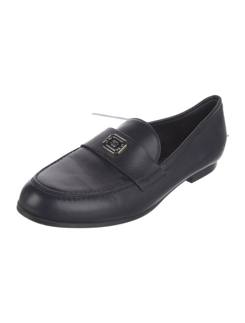 Chanel Interlocking CC Logo Lambskin Loafers