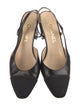 Chanel Interlocking CC Logo Leather Slingback Pumps