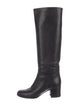 Chanel Interlocking CC Logo Leather Riding Boots
