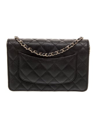 Chanel Classic Quilted Wallet On Bag Charm Chain