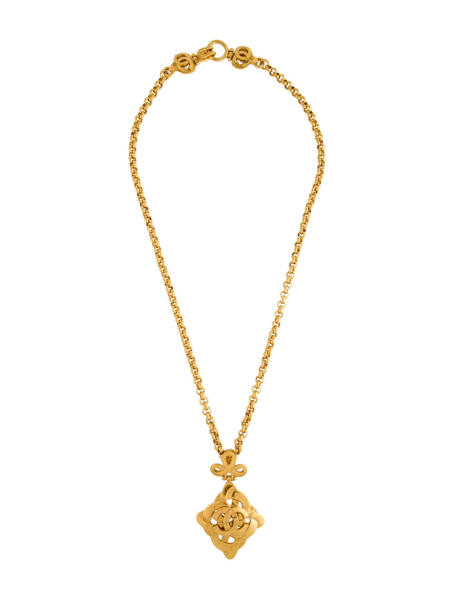 Chanel Vintage CC Pendant Necklace