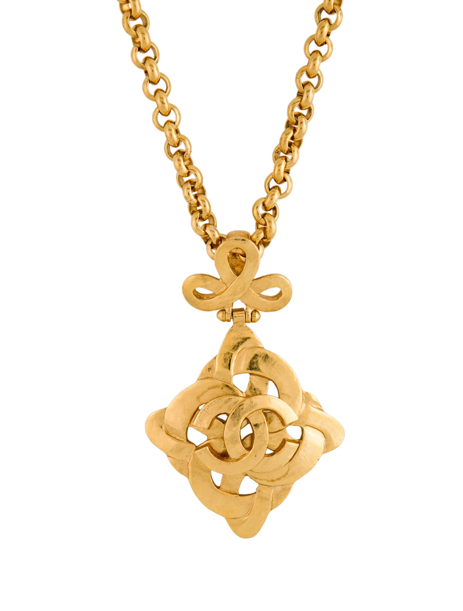 Chanel Vintage CC Pendant Necklace