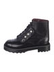 Chanel Interlocking CC Logo Leather Combat Boots