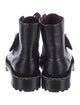 Chanel Interlocking CC Logo Leather Combat Boots
