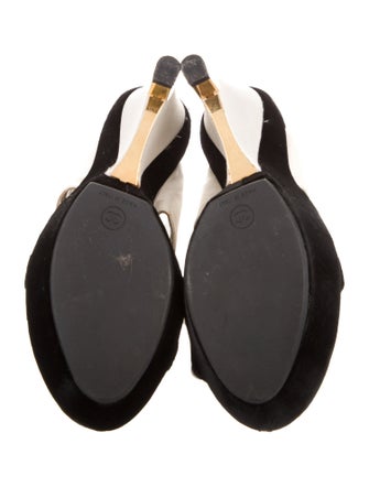 Chanel Interlocking CC Logo Satin Slides