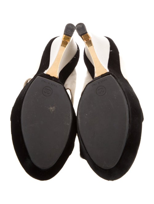 Chanel Interlocking CC Logo Satin Slides