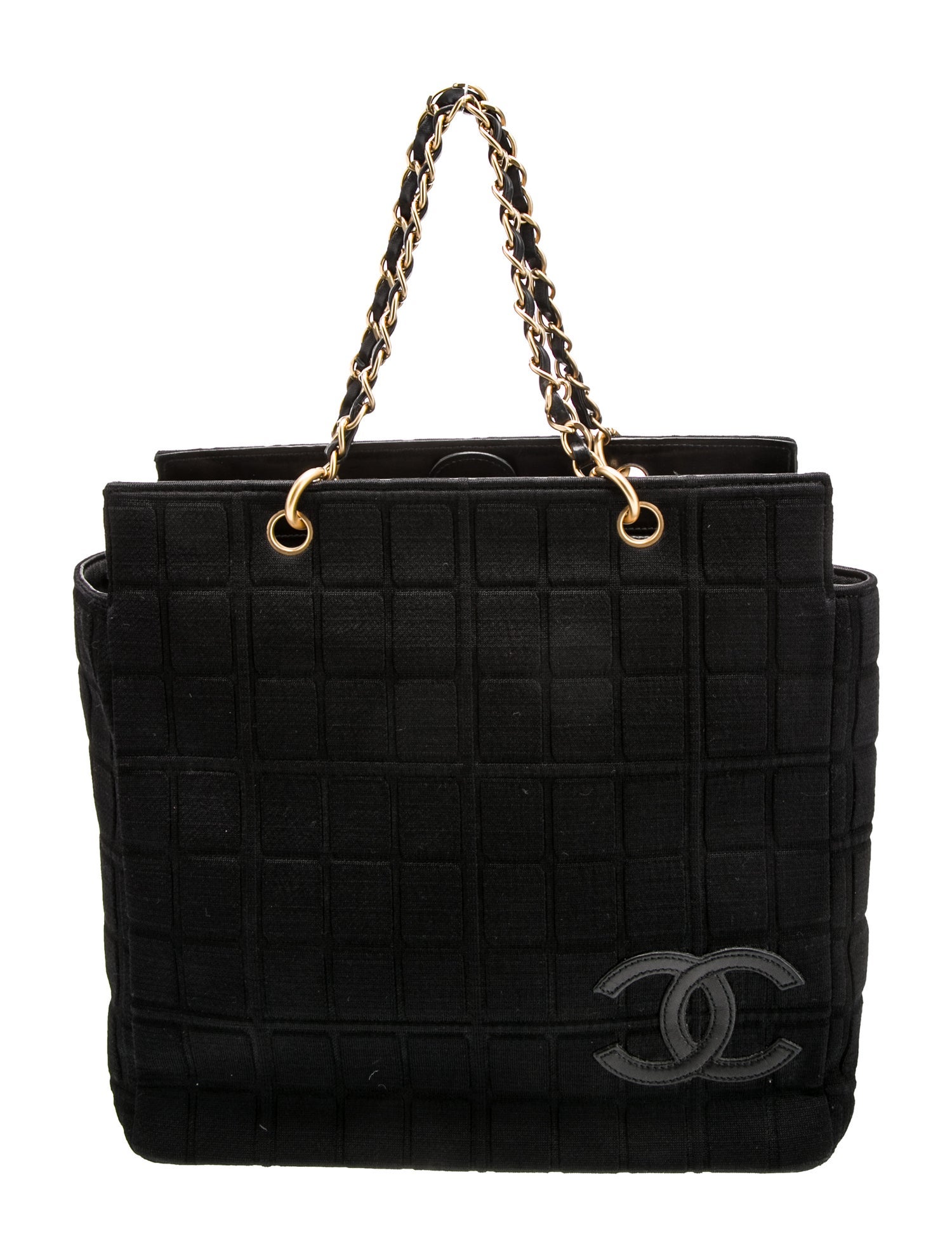 Chanel Jersey Chocolate Bar Tote