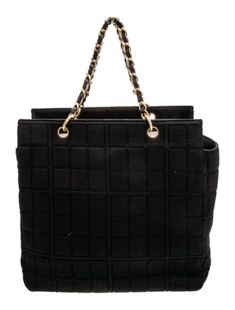 Chanel Jersey Chocolate Bar Tote