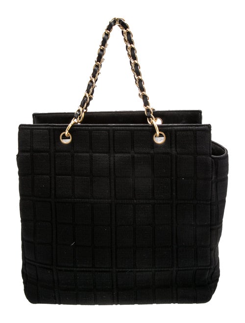 Chanel Jersey Chocolate Bar Tote