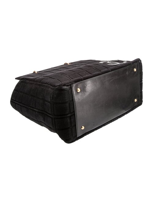 Chanel Jersey Chocolate Bar Tote