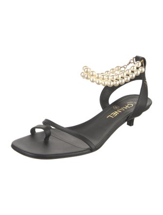 Chanel 2022 Interlocking CC Logo Sandals