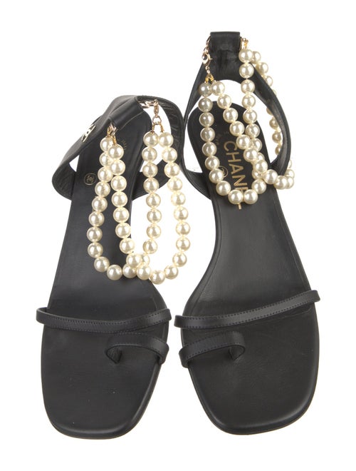 Chanel 2022 Interlocking CC Logo Sandals