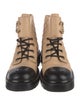 Chanel Interlocking CC Logo Leather Combat Boots