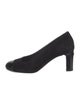 Chanel Interlocking CC Logo Suede Pumps