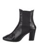 Chanel Interlocking CC Logo Patent Leather Chelsea Boots