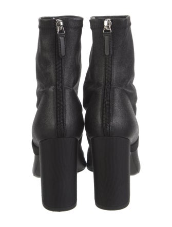 Chanel Interlocking CC Logo Leather Boots