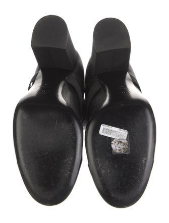 Chanel Interlocking CC Logo Leather Boots