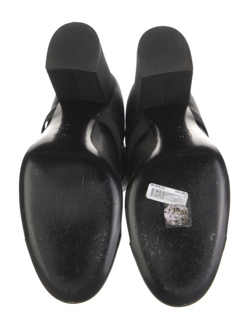 Chanel Interlocking CC Logo Leather Boots