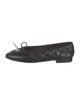 Chanel Interlocking CC Logo Leather Flats
